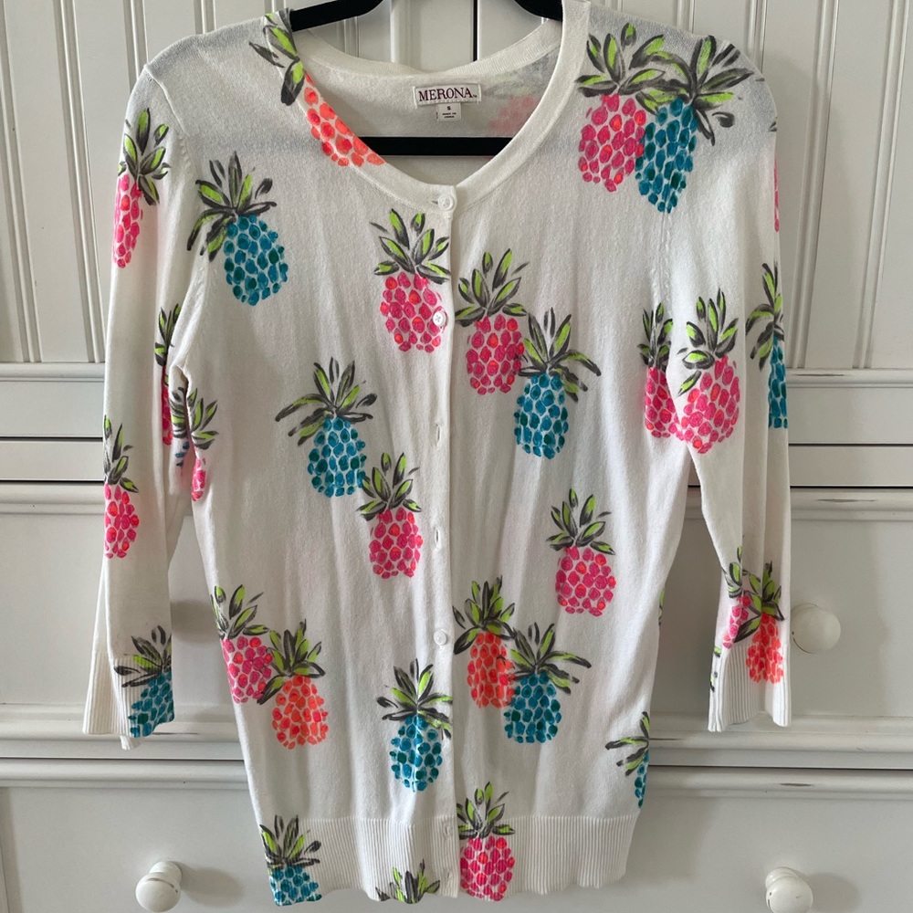 Colorful pineapple cardigan